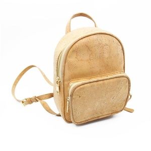 Cork leather backpack